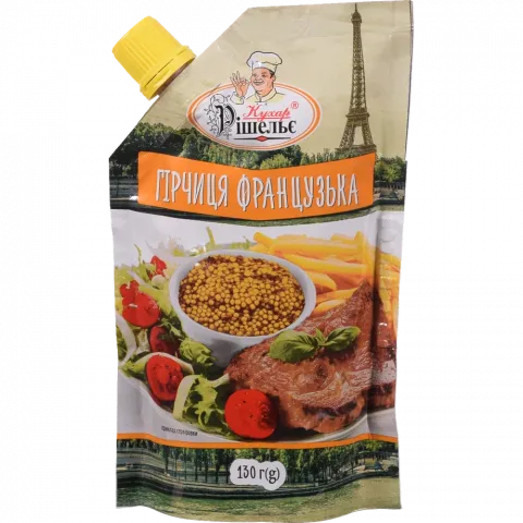 Гірчиця Кухар Рішельє 130 г д/пак. Французька