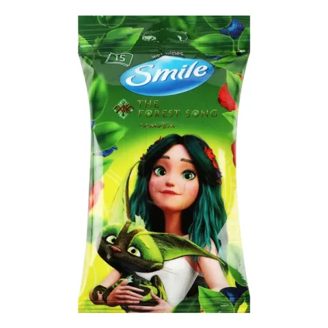 Серветки вологі Smile 15 шт. Мавка