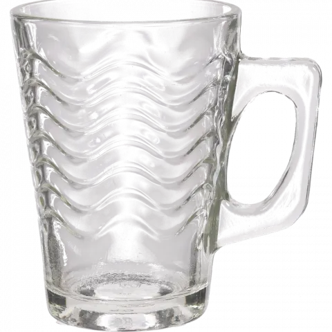 Чашка скляна Kendil Glass Хвилі 185 мл