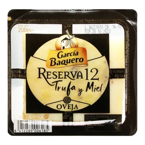 Сир Garcia Baquero 200 г овечий Reserva 12 міс з трюфелем та медом (Іспанія)И185