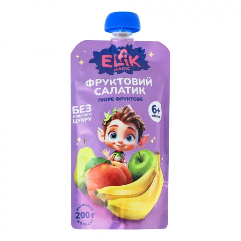 Пюре Elfik/Карапуз 200 г фруктовий салатик