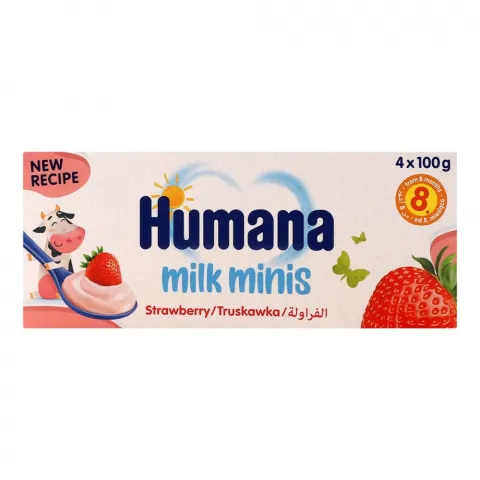 Продукт кисломол. Humana 400 г з полуницею, з натур. пребіотиками
