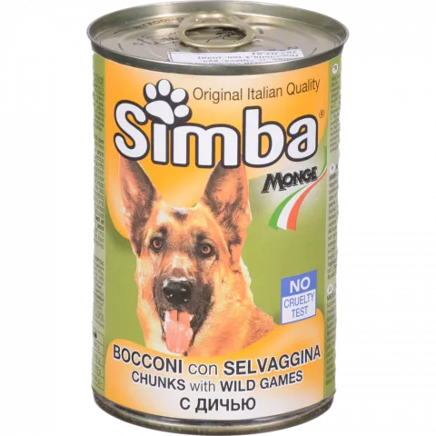 Корм д/собак Monge Simba 415 г дичиною