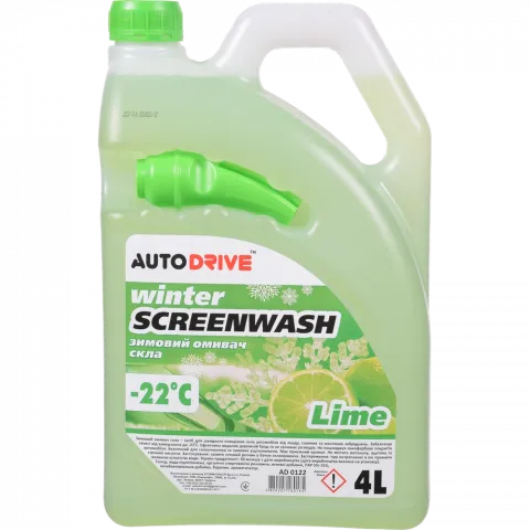 Омивач скла зимовий Winter screen wash -22 C 4 л Lime AD 0125