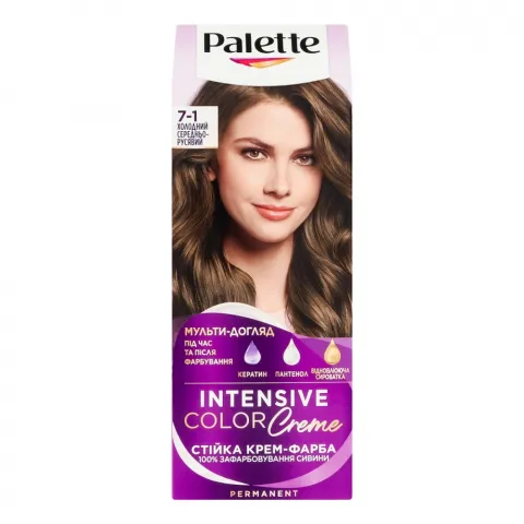 Фарба д/волосся Schwarzkopf Palette ICC 7-1 (С6) Холодний середньо-русявий