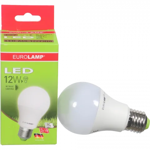 Лампа LED EuroLamp звичайна жовта 12 Вт Е27