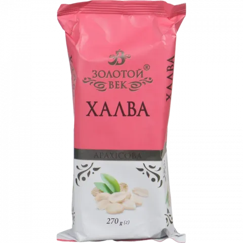 Халва Zolotoi Vek 270 г арахісова