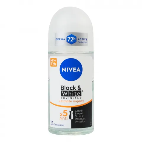 Дезодор Nivea 50 мл deo кульк. чорне та біле Невидимий Extra