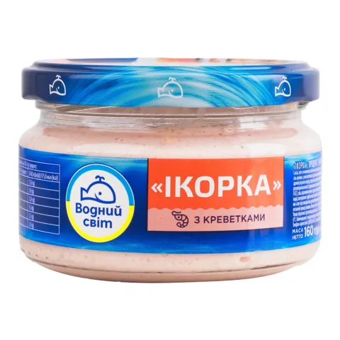 Ікорка Водний Світ 160 г з креветками