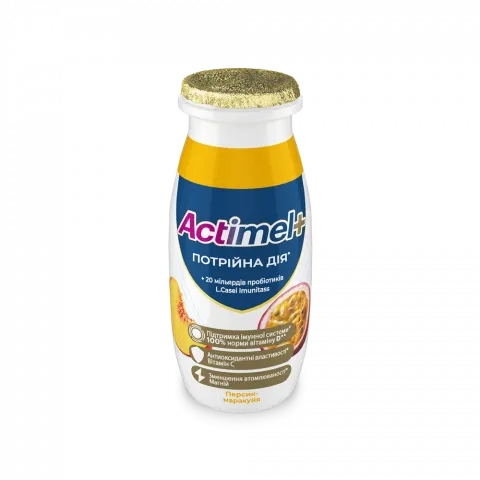 Продукт кисломол. Актімель 100 г персик-маракуя
