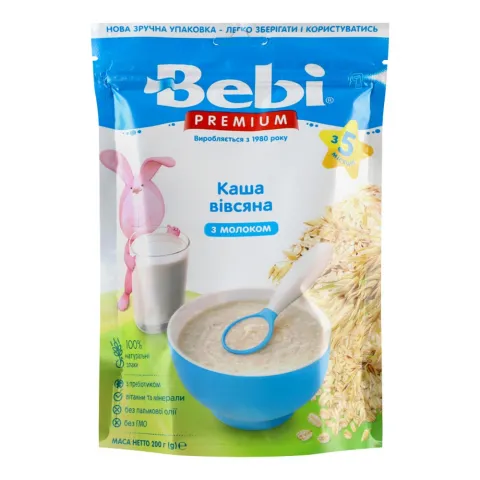Каша Бебі Преміум 250/200 г мол. вівсяна
