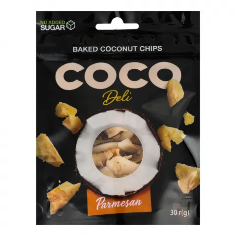 Чипси кокосові Coco Deli 30 г з сиром Пармезан