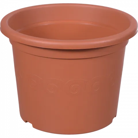 Горщик д/квітів PP PLASTICA 23 см теракотовий DP23-R624 И650 (Польща)