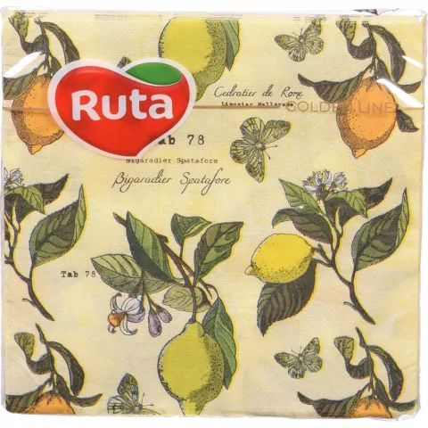 Серветки Рута 20 шт. 33х33 Кухня 2 шар.