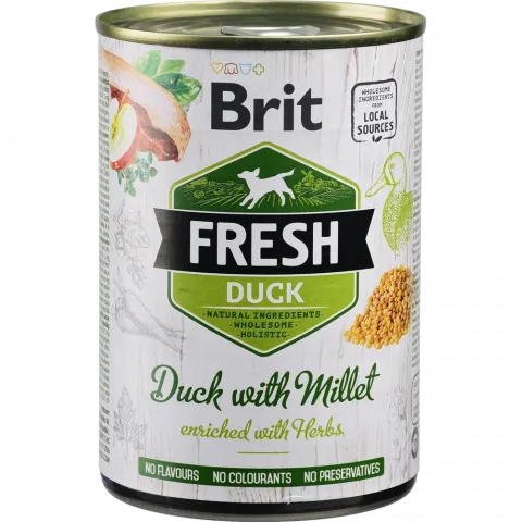 Корм д/собак Brit Fresh 400 г з качкою та пшоном