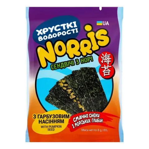 Сендвічз норі Norris 8 г з гарбузовим насінням