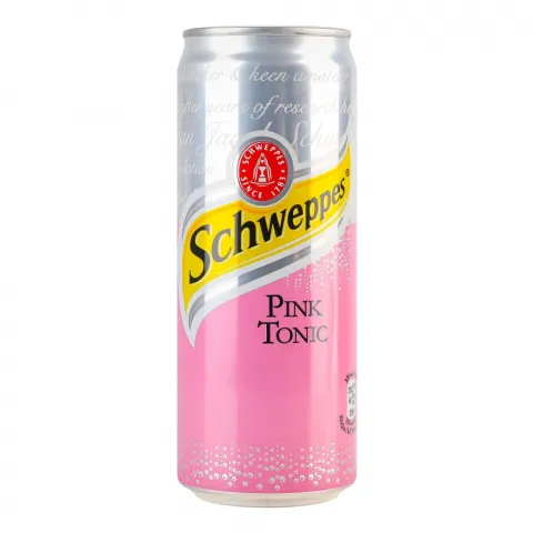 Напій б/алк. Schweppes 0,33 л з/б Pink Tonic