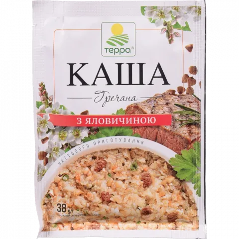 Каша Терра гречана 38 г з яловичиною