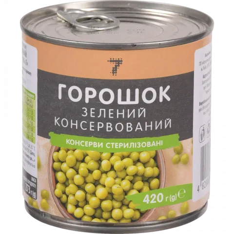 Конс Горошок 7` 420 г з/б`