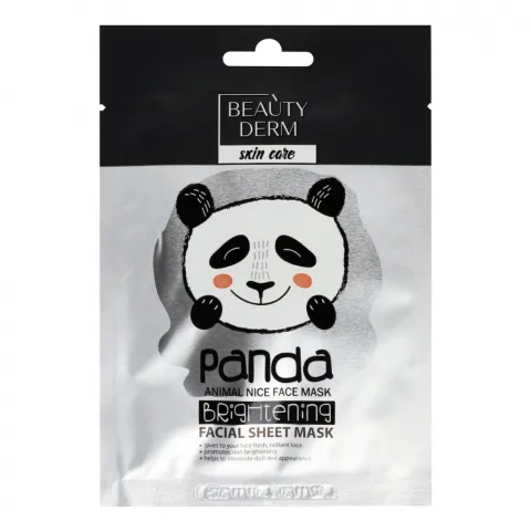 Маска Beauty Derm 25 мл тканинна відбілююча Animal panda whitening
