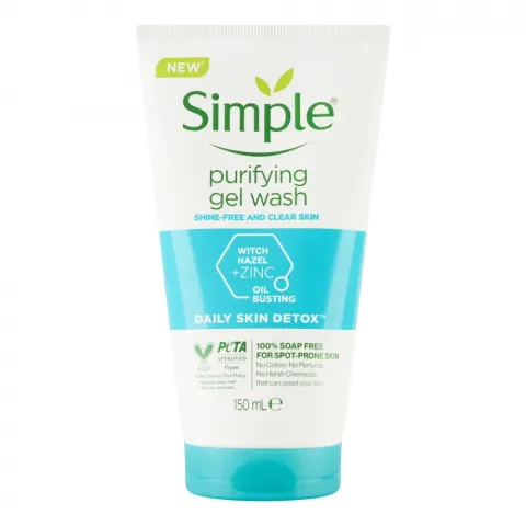 Гель д/вмивання Simple 150 мл Dailly Skin Detox очищуючий
