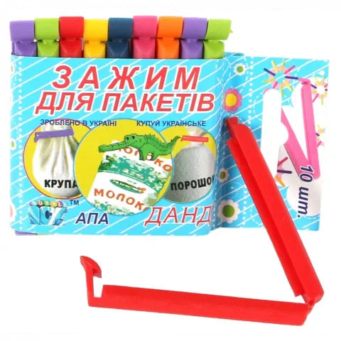 Зажими для п/е пакетів АПА компл. 10 шт.