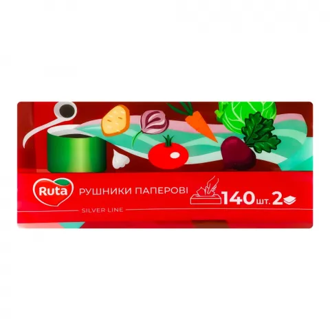 Рушники паперові Рута 140 шт. V-склад. 2 шар.