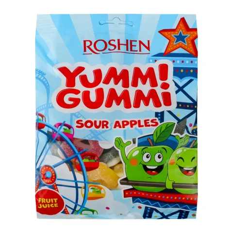Жувальні Цукерки Рошен 165 г Yummi Gummi Apples