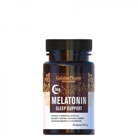 Добавка дієтична Golden Pharm Мелатонін 3 мг 60 капс.