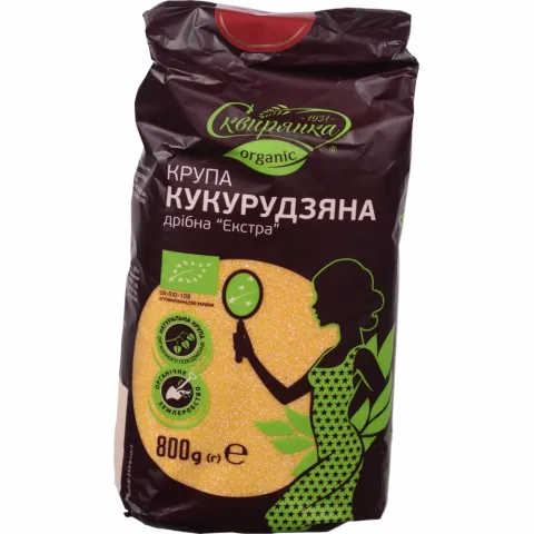 Крупа Сквірянка 800 г кукурудзяна Екстра 108 органічна