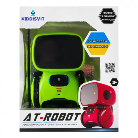 Іграшка Інтерактивний робот г/к AT-Robot зелений укр. AT001-02-UKR