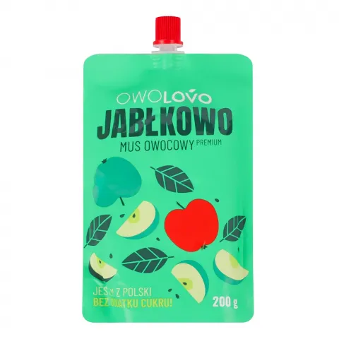 Фруктовий мус Owolovo 200 г д/пак. Яблучний
