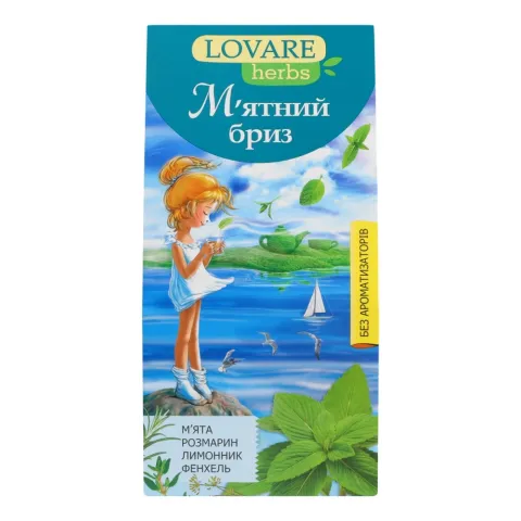 Чай Lovare 20 шт. Herbs М`ятний бриз