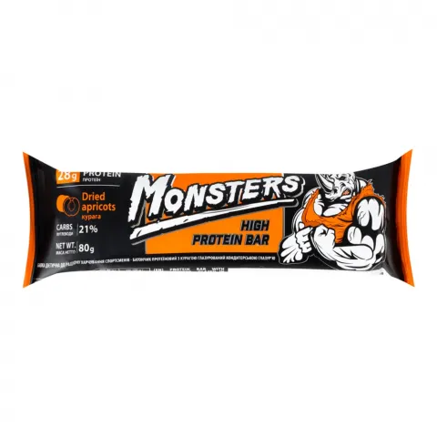 Батончик протеїновий Vale Monsters 80 г з курагою