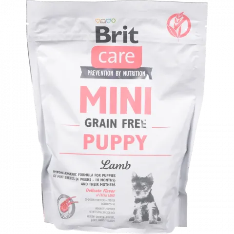 Корм д/цуценят Brit Care GF Mini 400 г д/малих порід з ягням