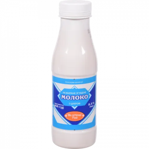Молоко згущ. Молочний рай 460 г пет. з цукром
