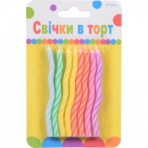 Свічки Party Favors Веселка