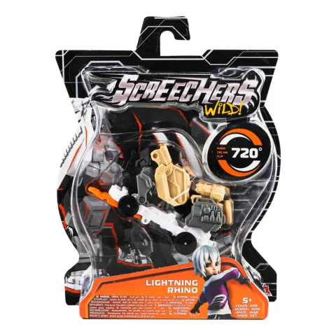 Машинка-трансформер Screechers Wild! Лайтнінг Райно S4 L0 EU685005