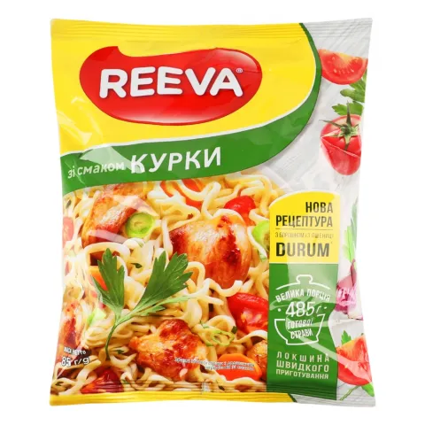 Локшина Reeva 85 г зі смаком курки