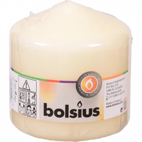 Свіча Bolsius 100/98 1 шт. Кремовий, 45 год., арт. 103617400105