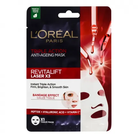 Маска д/обличчя L`oreal 28 г Ревіталіфт Лазер Х3 антивікова