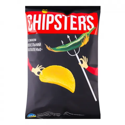 Чипси Chipster`s 130 г Пекельнийхалапеньо