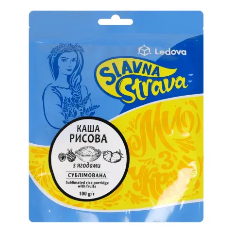 Каша рисова Slavna Strava 100 г з ягодами