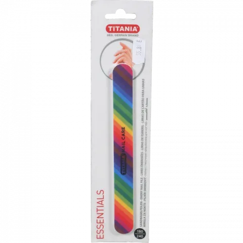 Пилка манікюрна д/нігтів Titania Rainbow 1028