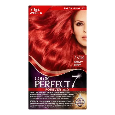 Фарба д/волосся Wella Color Perfect 77/44 Вулканічний червоний