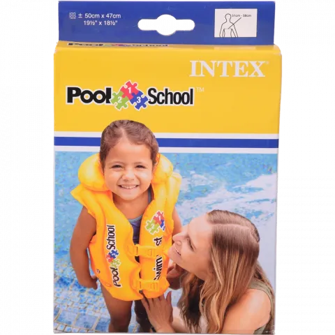 INTEX 58660 Надувний жилет, жовтий колір, 50х47 см, 3-6 років