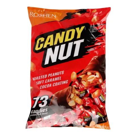 Цукерки Рошен Candy Nut карамель з арахісом ваг.