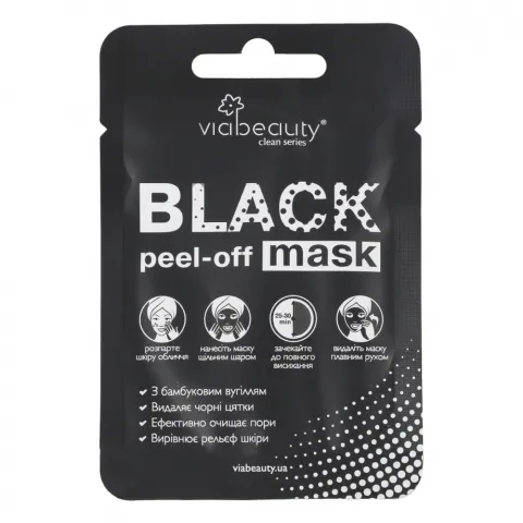 Маска VIA BEAUTY Очищуюча з бамбуковим вугіллям