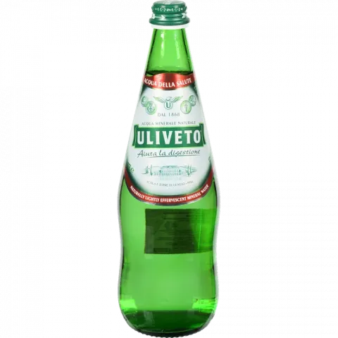 Вода Uliveto 0,75 л скл. газ.