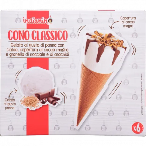 Морозиво Gelato d`Italia Indian 6х70 г ріжок класичний (Італія) И165